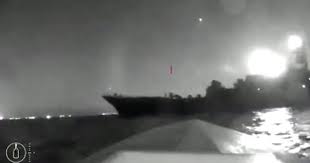 Russian warship appears damaged after Ukrainian drone attack on Black Sea port of Novorossiysk - CBS News